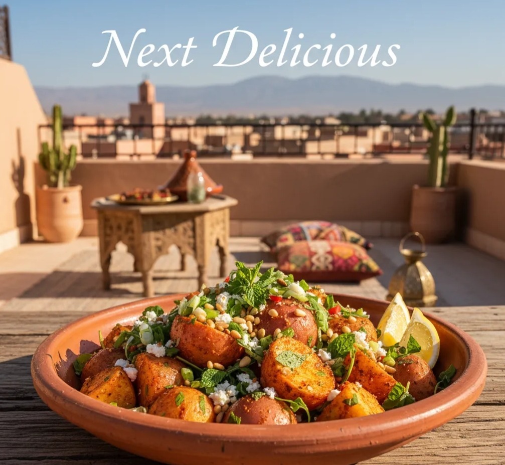 Easy Moroccan Spicy Potato Salad Recipe Spicy North African Potato Salad - Next Delicious