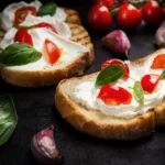 Easy Bruschetta Recipe with Fresh Tomatoes, Basil, Garlic, and Toasted Baguette