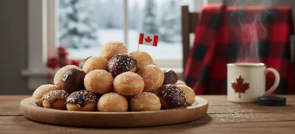 Easy Homemade Canadian Timbits Recipe (Tim Hortons Copycat) Canadian Timbits - Doughnut holes - Tim Hortons