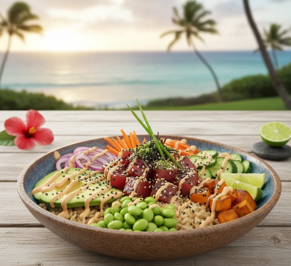Fresh Hawaiian Ahi Tuna Poke Bowl Recipe Fresh and Flavorful Ahi Tuna Poke Bowl Recipe - NextDelicious