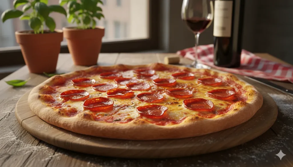 Homemade Pepperoni Pizza Recipe Pepperoni Pizza Image - Next Delicious