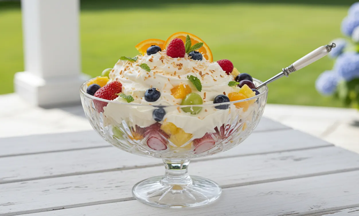 Best Creamy Fruit Salad Recipe - Next Delicious