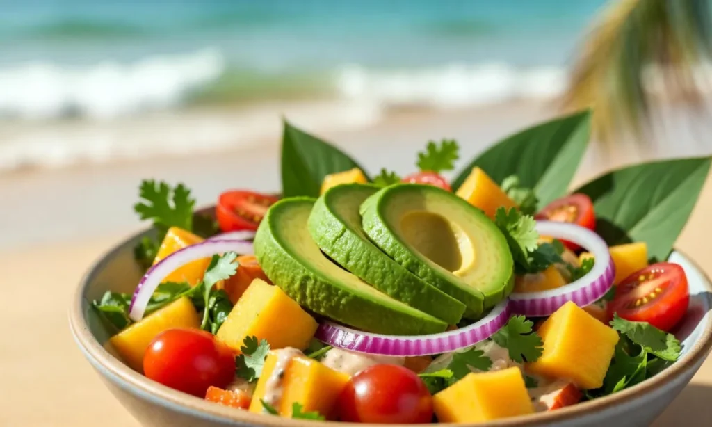 Fresh Avocado Mango Salad with Lime Dressing Avocado Mango Salad - NextDelicious