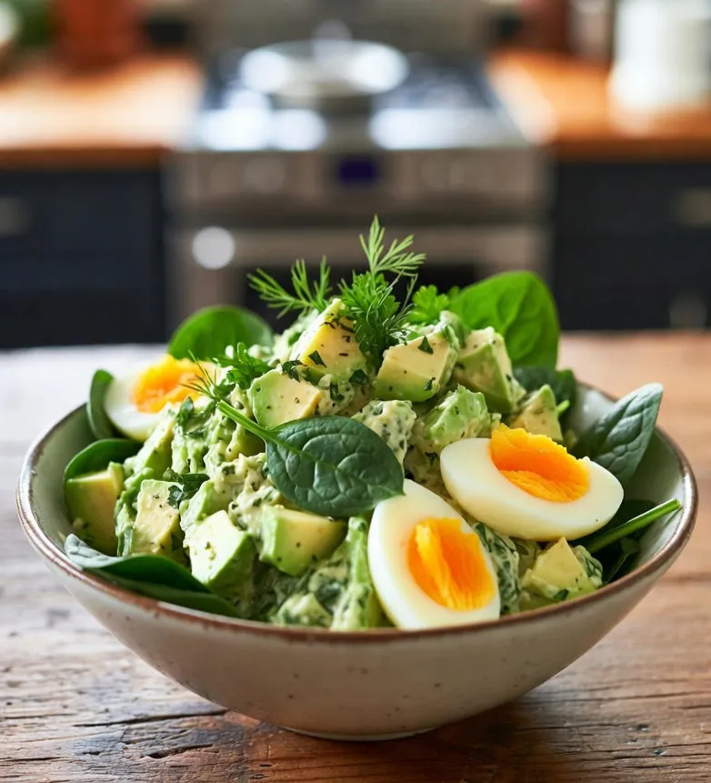 Creamy Avocado Spinach Egg Salad Recipe Creamy Avocado Spinach Egg Salad - Nextdelicious