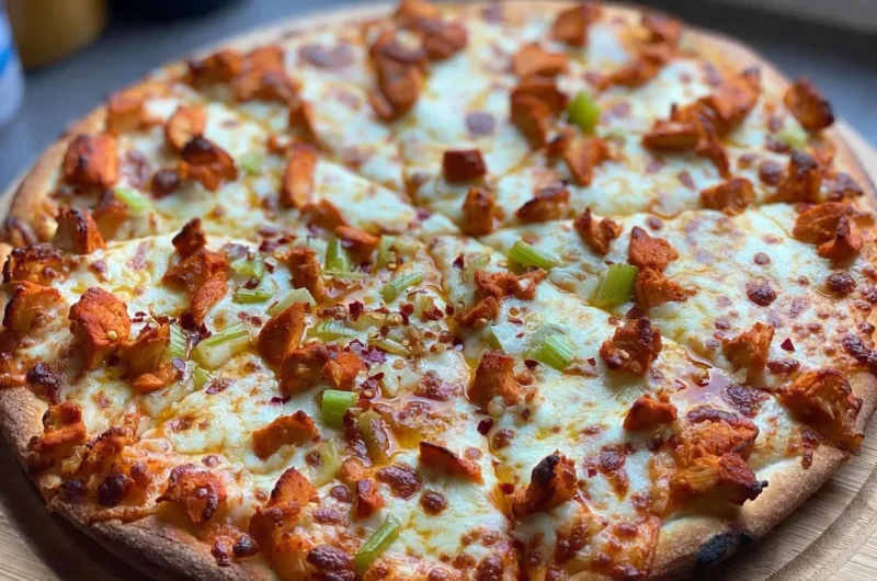 Ultimate Buffalo Chicken Pizza Recipe with Creamy Sauce