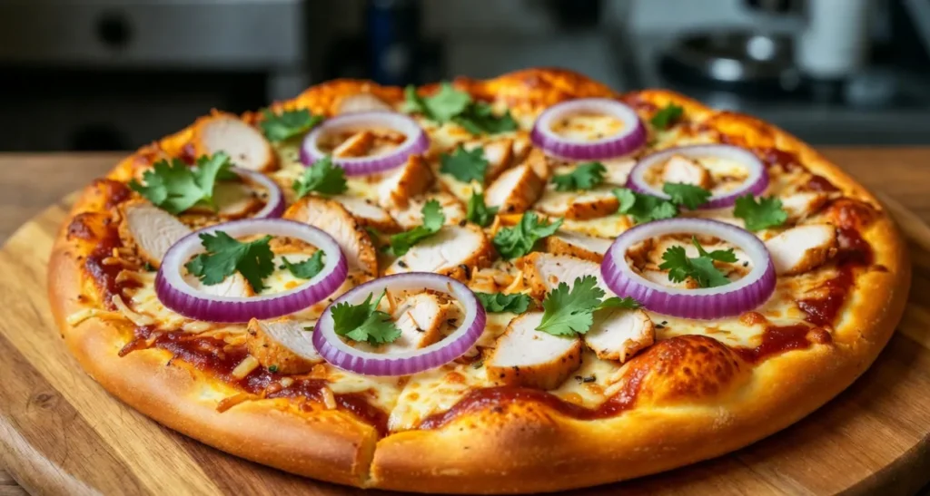 Homemade BBQ Chicken Pizza