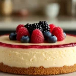 Easy Cheesecake, Creamy Dessert, Graham Cracker Crust, Quick Cheesecake, Make-Ahead Treat