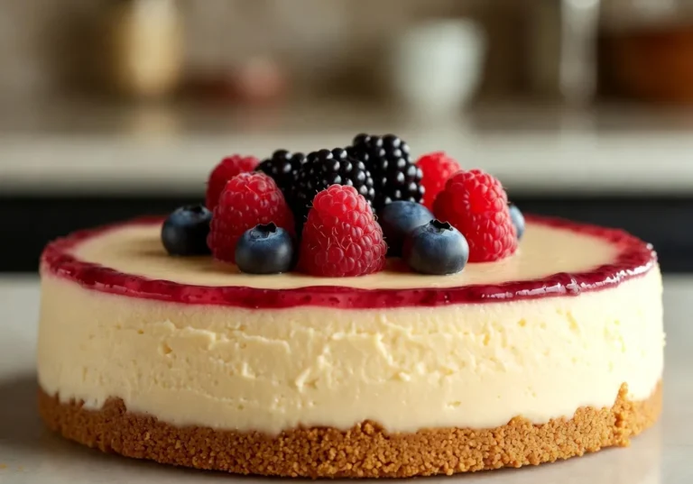 Easy Cheesecake, Creamy Dessert, Graham Cracker Crust, Quick Cheesecake, Make-Ahead Treat
