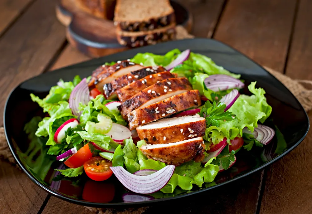 Grilled Chicken Salad Recipe: Fresh, Healthy & Flavorful Grilled Chicken Salad Grilled Chicken Salad Recipe - Healthy Salad - High Protein Meal - Summer Recipe - Easy Dinner