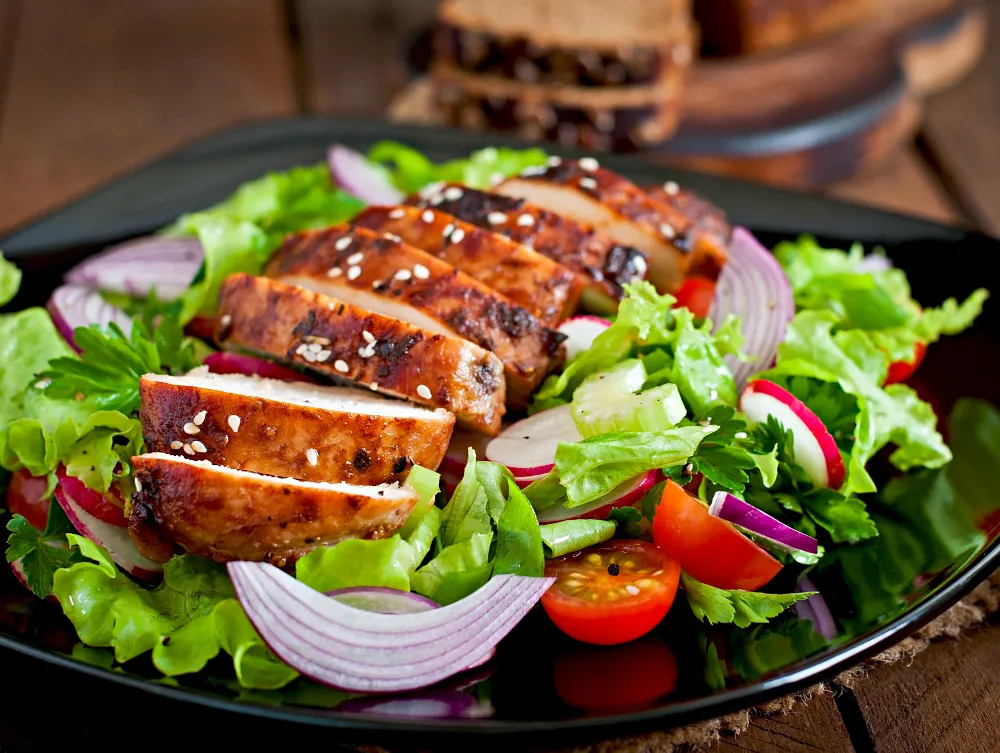 Grilled Chicken Salad Recipe: Fresh, Healthy & Flavorful Grilled Chicken Salad Grilled Chicken Salad Recipe - Healthy Salad - High Protein Meal - Summer Recipe - Easy Dinner