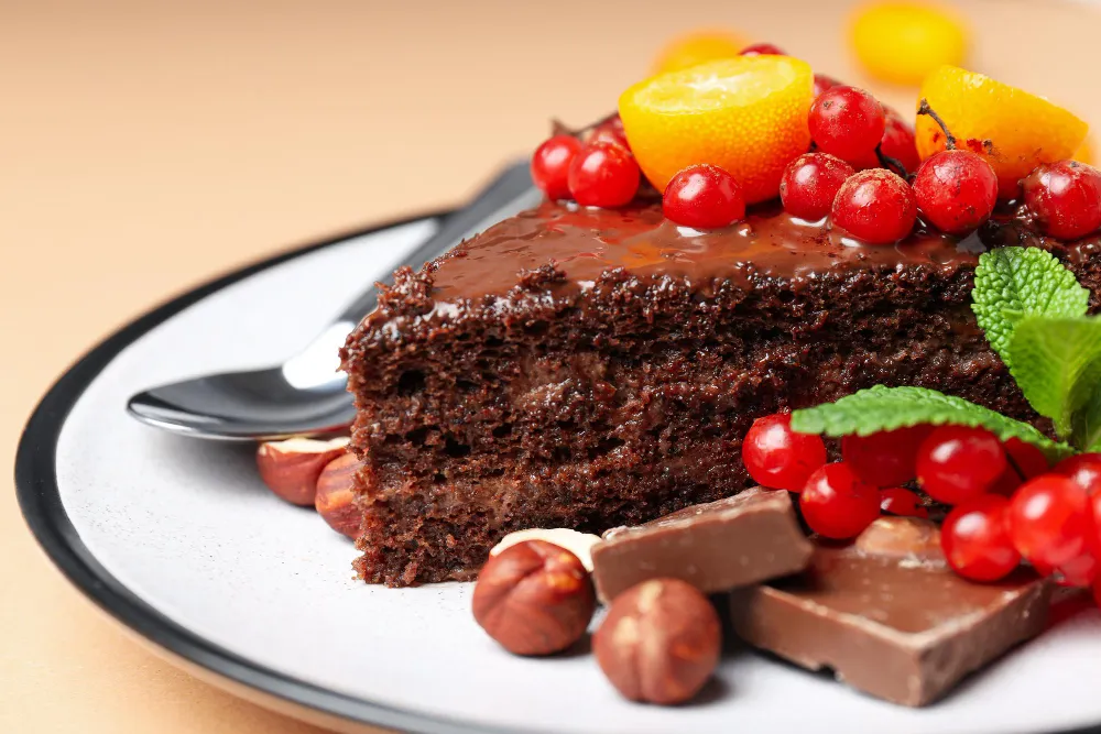vegan chocolate cake - vegan desserts - dairy-free cake - plant-based baking - egg-free chocolate cake