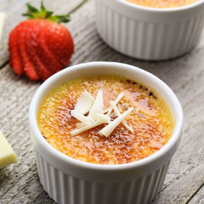 White Chocolate Creme Brulee — The Ultimate Silky French Dessert Recipe white chocolate creme brulee - French dessert recipes