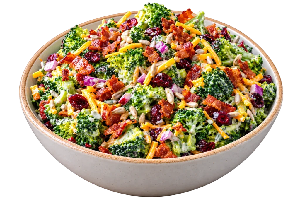 Easy Broccoli Salad Recipe Creamy broccoli salad with crispy bacon